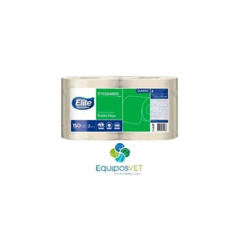 Toalla de papel en rollo marca Elite paquete x 2