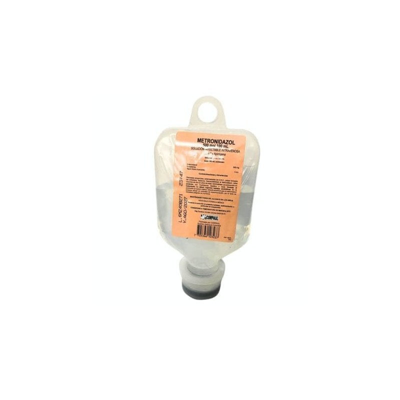 Metronidazol inyectable 500 mg/100ml