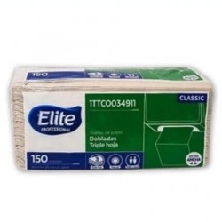 Toalla Elite manos doble hoja x 150