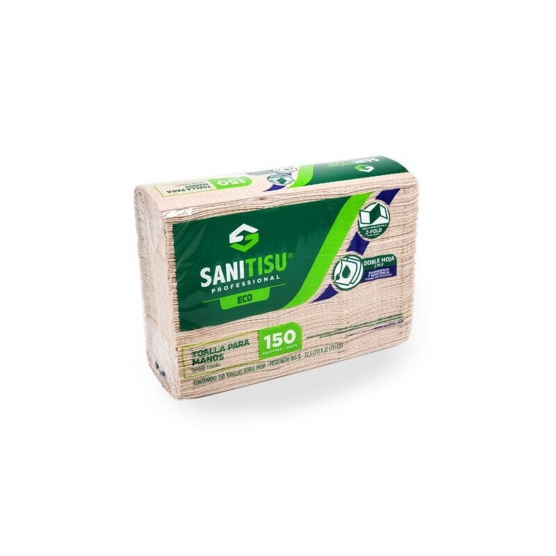 Toalla de papel en z marca Sani Tisu x 150