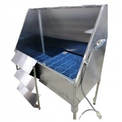 Bañera en acero inoxidable para mascotas