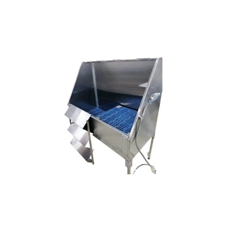 Bañera en acero inoxidable para mascotas